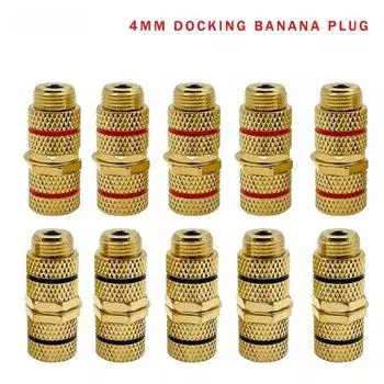 4 шт. P790 динамик аудио кабель док-станция штекер 4 мм банановый штекер гнездо-гнездо удлинитель