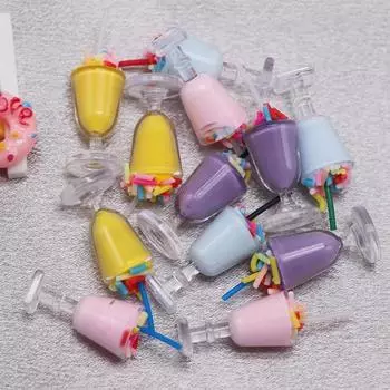 4 шт./пакет кукольный домик миниатюрный милый имитация кремового мороженого ролевые игры еда декор игрушки миниатюрный реквизит для сцены модель аксессуары