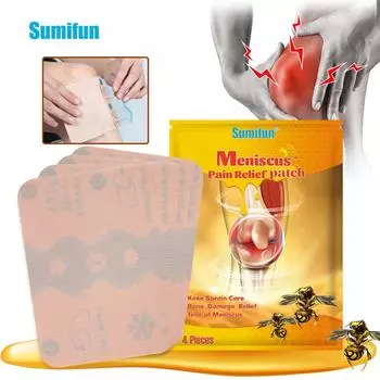 4 шт./пакет пластырь аппликация пчелиного сустава пластырь для ног поясничный позвонок комфортный пластырь спина плечевой сустав уход за телом пластырь для тела