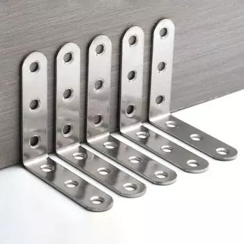 4 шт./пакет треугольный фиксированный нержавеющая сталь угловой код фиксатор кронштейн крепеж Главная 4 Pcs