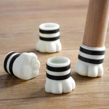 4 шт./пакет утолщенные силиконовые чехлы для ножек мебели, столов, силиконовые колпачки для стульев, украшения дома style 1