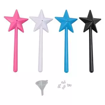4 шт. палочка для соли и перца, многоразовая, 3 маленьких отверстия, приправа, звездочки, палочка для кухни