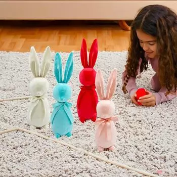 4 шт., Пасхальный кролик, фестиваль, вечеринка, плюшевая игрушка, дол, плюшевая кукла, игрушка в подарок, мультяшный стиль, детская тряпичная кукла, кукла One Size