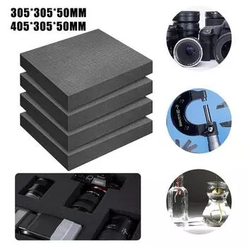 4 шт. пенопласта Pick Apart для ящика с инструментами, предварительно нарезанная губка высокой плотности Pluck Precorted Foams для хранения в жестком кейсе для полетов