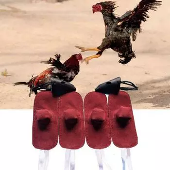 4 шт. Перчатки для петухов Para Gallos Hen Шлем для борьбы Защита для сельскохозяйственных животных Курятник Принадлежности Аксессуары