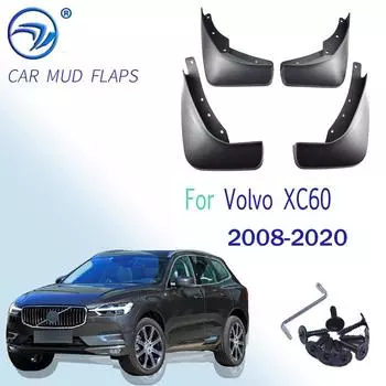 4 шт., передние и задние автомобильные брызговики для Volvo XC60 2008-брызговики, брызговики, аксессуары для брызговиков 2009 2010 2011 2012 2008-2013