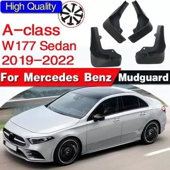 4 шт. передний и задний автомобильный брызговик для Mercedes Benz A-Class A W177-крылья, брызговики, аксессуары для брызговиков