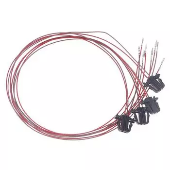 4 шт., передний задний дверной световой кабель, провода, разъем, жгут проводов, разъем для Golf 5 6 7 Jetta Mk5 Mk6 Mk7 T-Roc Tiguan