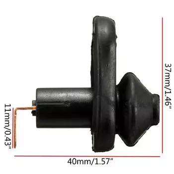 4 шт. Переключатель мгновенного действия никелированный универсальный дверной фланец для крепления на капот с резиновым чехлом для автомобиля, лодки