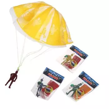 4 шт. пластиковая игрушка-парашют для выброса парашюта, уличная игрушка-парашют для солдата