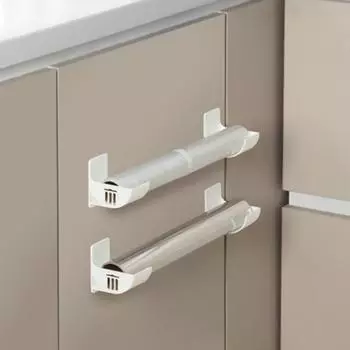 4 шт. Пластиковая полка для пластиковых пакетов, настенный держатель для пищевой пленки, держатель для мусорных пакетов, семья 4pcs