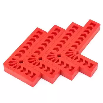 4 шт. пластиковая угловая линейка L типа 90 градусов, деревообрабатывающий инструмент, вспомогательный локатор(3in)