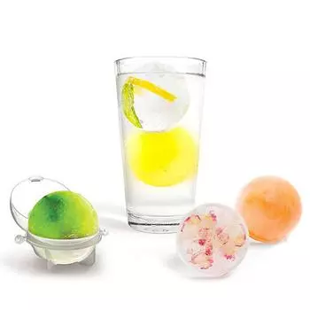 4 шт. пластиковый лоток для льда для вечеринок, кубик, круглая сфера, форма для изготовления кирпича, 35 мм