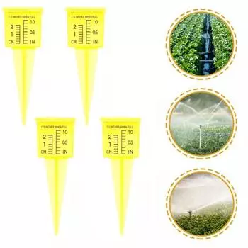 4 шт. Пластиковый уличный дождемер для двора, сада, газона, декора