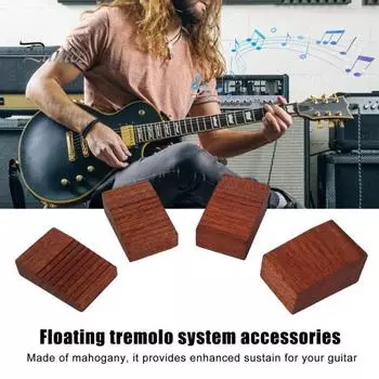 4 шт. плавающие блоки для установки тремоло деревянные слайдеры для электрогитары плавающие клинья тремоло для электрогитары 4pcs