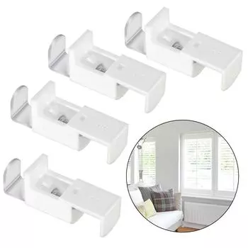 4 шт. плиссированные жалюзи кронштейны крепежные аксессуары L-образные рулонные шторы оконные жалюзи зажим держатель ремонтная часть замена