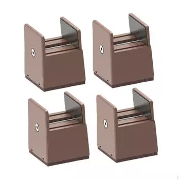 4 шт. Подъемники для кровати, мебельные подъемники, противоударные противоскользящие стулья с Height 50mm коричневый