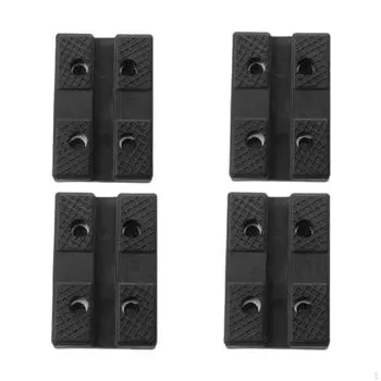 4 шт. подъемных домкратных опор, рельсовые зажимные сварные адаптеры, 4 отверстия, квадратная устойчивая, простая в использовании рама с прорезями