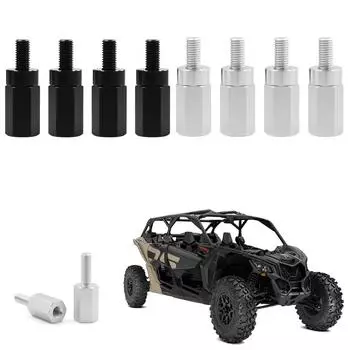 4 шт. подъемных винта для сиденья с проставками, кронштейны из алюминиевого сплава, подъемные сиденья для UTV, подходят для Can-Am Maverick X3 серебряный