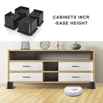 4 шт. подставки для кровати 2/3/4 дюйма, подъемные опоры, 5000 фунтов, сверхмощные мебельные подставки, подставки для высоты стола для стула, дивана, стола S