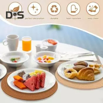 4 шт. подставки под горячие блюда, кастрюли и сковородки, толстые термостойкие салфетки, коврики под горячие тарелки, кухонная подставка для столешницы 18cm разноцветный