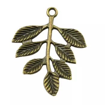 4 шт. Подвески-филиалы для ювелирных изделий антикварного бронзового цвета бренда: WYISYWG 28x35 мм