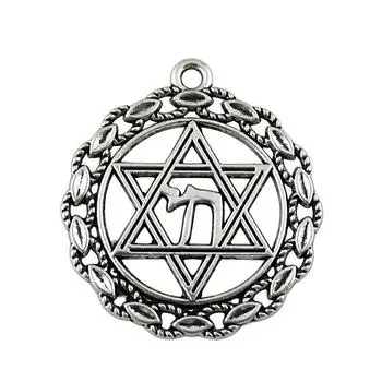 4 шт. Подвески со звездой Давида, подвески античное серебро, цвет цинкового сплава, 38X35 мм