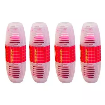 4 шт. Подвесной дизайн для чистки унитаза, устраняющий запах, ароматы арбуза, лайма, трюфеля, грейпфрута, средство для удаления накипи в унитазе 4pcs