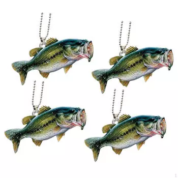 4 шт., подвесные украшения для автомобиля, брелок, подвески, забавный творческий подарок, украшения для зеркала заднего вида Style E