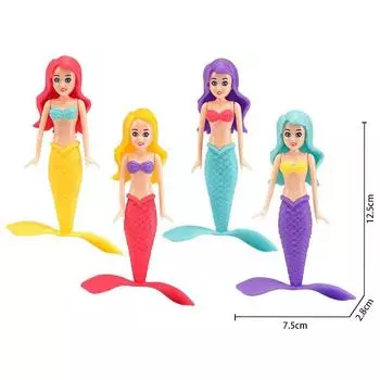 4 шт. Подводные тренировки Дайвинг Игровые игрушки Дети Форма русалки Игрушки для дайвинга Детский бассейн Игрушки-русалки для детей 4-12 Игрушка для бассейна