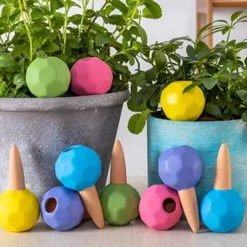 4 шт. полигональная автоматическая капельница для растений, самополивное ирригационное устройство для полива сада, двора, растений, газона, цветов, сада