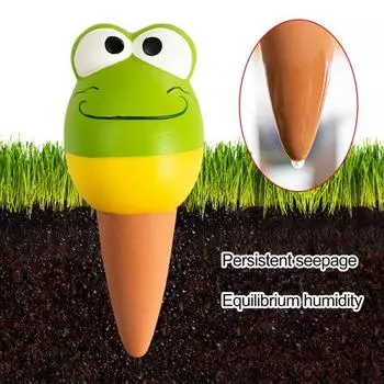 4 шт. поливочные шипы, милые лягушки, шарики для полива растений, легко установить, для комнатных и уличных растений, самополивные шипы, автоматическая поилка для растений