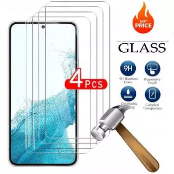 4 шт. Полное покрытие закаленное стекло для Samsung Galaxy S24 S22 S21 S20 FE Plus 5G Защитное стекло для экрана Sansung S22+ Защитная пленка Note 8 чистый