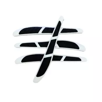 4 шт., полоса для автомобильного бампера, универсальная мягкая защитная лента для бампера, лента против царапин, полоса для защиты от столкновений для авто белый