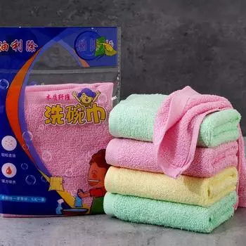 4 шт., полотенце для мытья посуды, масло LiDi, древесное волокно, 25*25, маленькое квадратное полотенце, антипригарное, чистое, впитывающее, домашнее кухонное полотенце 4pcs