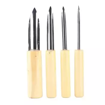 4 шт. полукруглый резак для глиняных отверстий из нержавеющей стали инструмент для лепки дыроколом