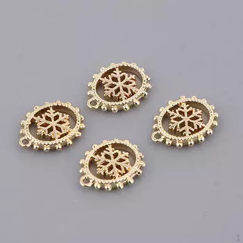 4 шт. полые подвески шармы снежное ожерелье для самостоятельного изготовления ювелирных изделий