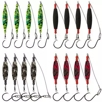 4 шт. поплавки для сома с крючком, поплавки для рыбалки, высокая плавучесть, поплавки для ловли сома, поплавки из пенопласта EVA, аксессуары для рыбалки зелёный