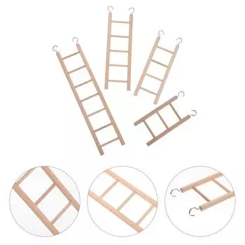 4 шт. Попугай Лестница Игрушка Птица Деревянные Игрушки Лестницы для Птиц Лестницы Подвесные