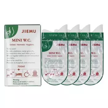 4 шт. Портативный мочеприемник 700 мл зеленый портативный одноразовый мочеприемник для экстренной помощи на открытом воздухе