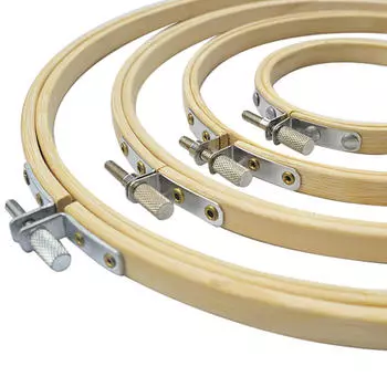 4 шт. пяльцы для вышивания рамка набор инструментов для вышивки крестом 17/20/23/26 см бежевый