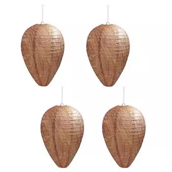 4 ШТ. Приманка для осиного гнезда, подвесная, искусственное осиное гнездо, приманка, поддельная ловушка