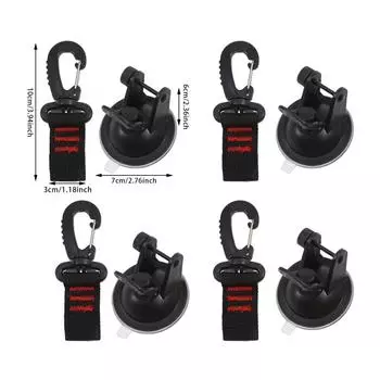 4 шт. присоски для палаток, пряжки, боковые якоря для тента, присоски для палаток на открытом воздухе, якорь, крюк для крепления автомобиля, аксессуары 4pcs красный