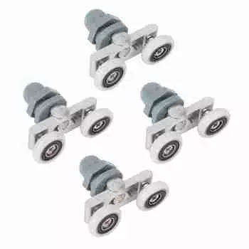 4 шт. прочная двойная раздвижная роликовая дверная дорожка для ванной стеклянная дверь (25мм) 25mm for 200Pcs A4 Paper