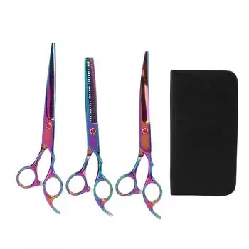 4 шт. профессиональных ножниц для груминга из нержавеющей стали для мелких домашних животных