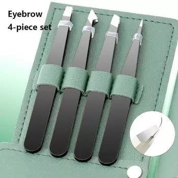 4 шт. Профессиональный пинцет для бровей, зажим для удаления волос на бровях, наборы для макияжа, наращивание ресниц, пинцет для ресниц, красота