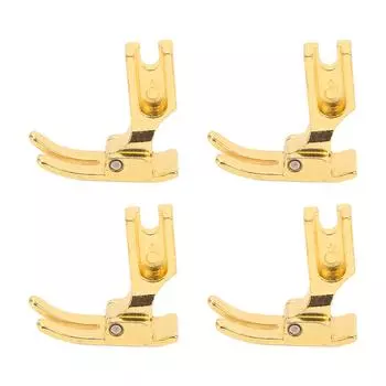4 шт. промышленная швейная машина прижимная лапка нержавеющая сталь антикоррозийная золотая плоская швейная машина