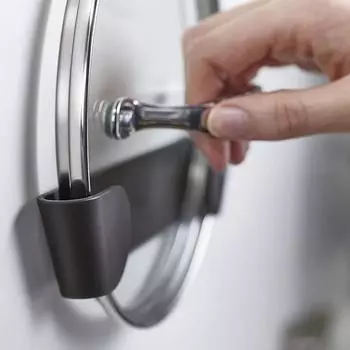 4 шт. Простая настенная стойка для крышек кастрюль, многофункциональная бытовая стойка для крышек кастрюль без отверстий для пробивки