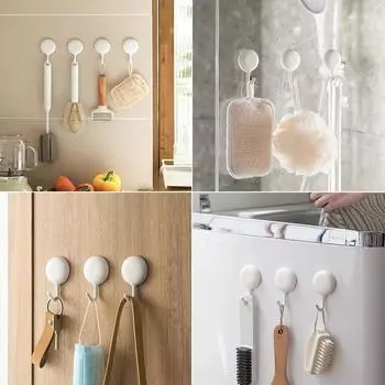 4 шт. Простой стиль крючка для полотенца пластиковая вешалка для двери самоклеящаяся настенная вешалка для шляп держатель для ключей настенный органайзер домашний декор