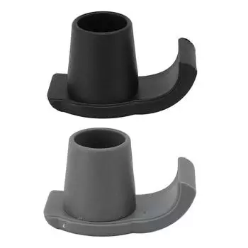 4 шт. противоскользящие лыжные направляющие для ходьбы, противоскользящие направляющие для пожилых людей, сменные аксессуары для помощи при передвижении Black